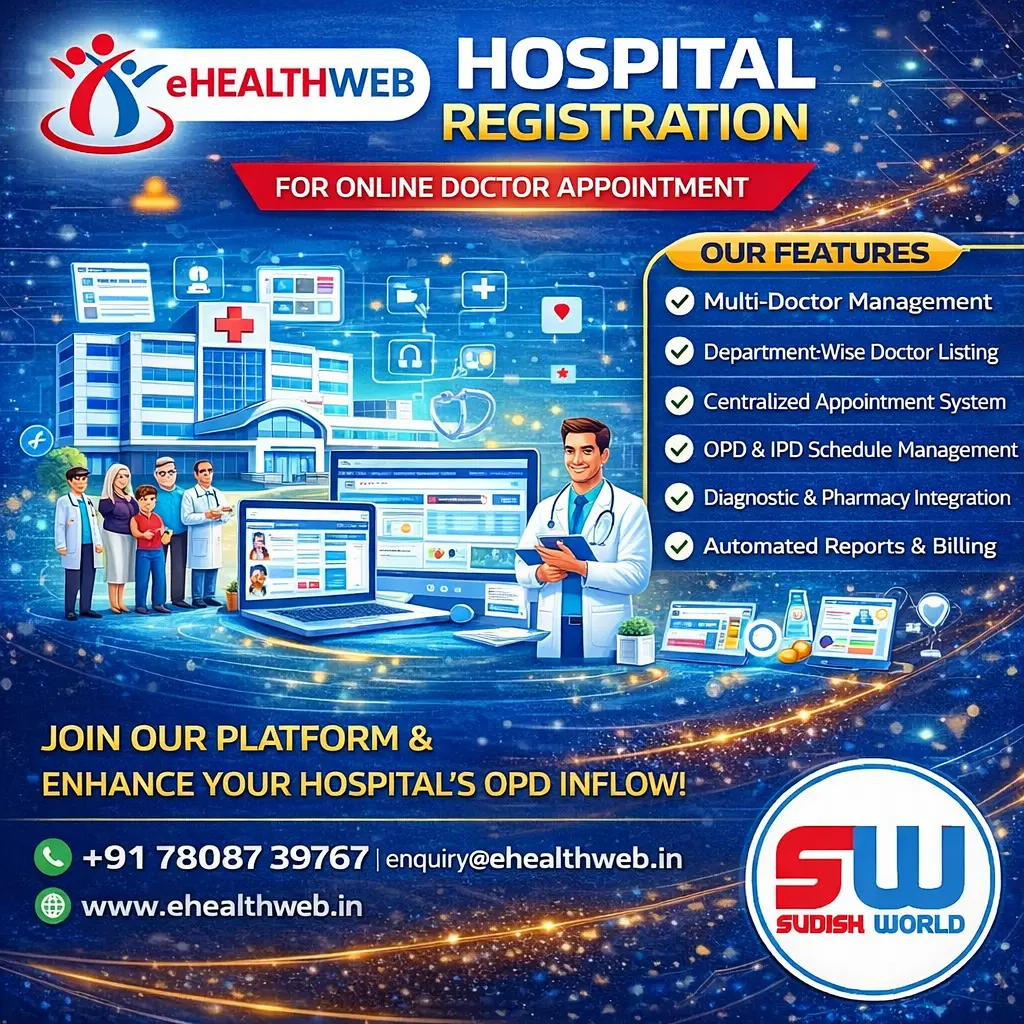 Hospital Registration for Online Dr Appointment with eHealthWeb